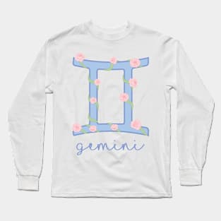 Floral Gemini Long Sleeve T-Shirt